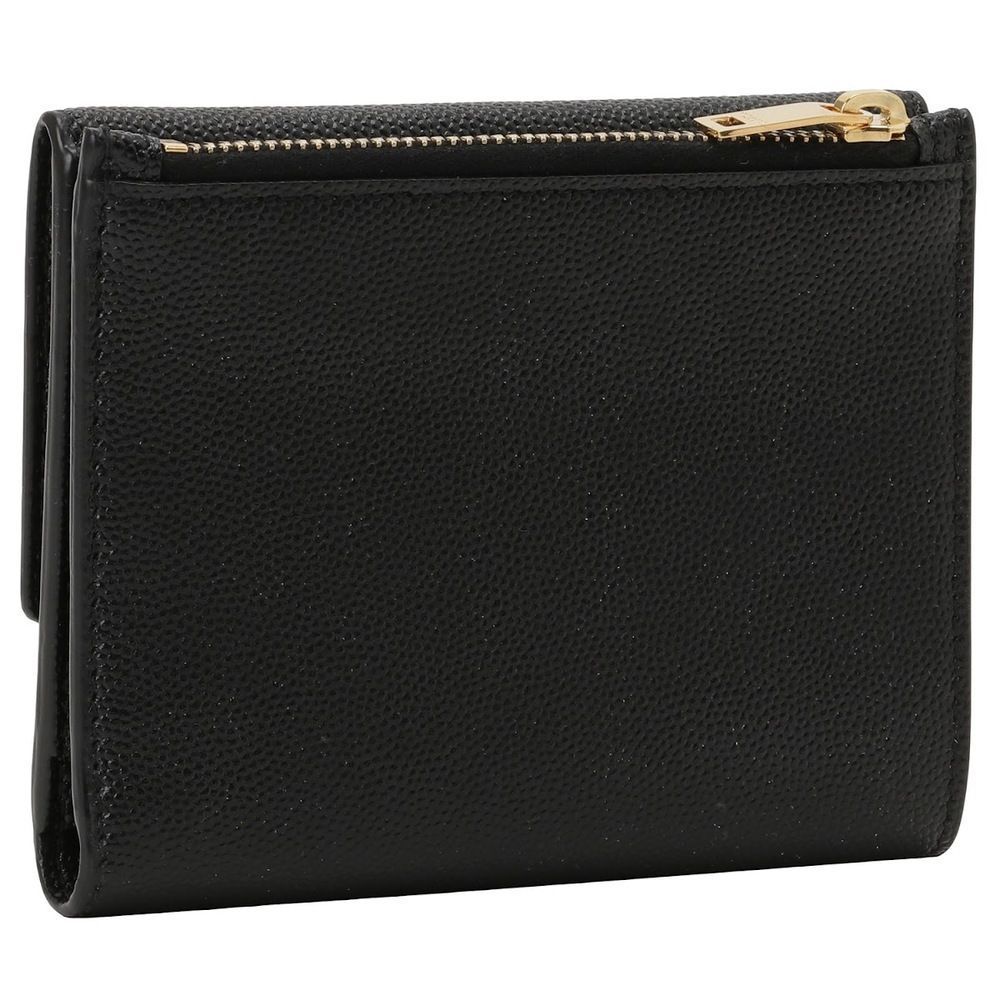 Saint Laurent Compact Wallet Monogram Leather Black Wallet Handbag - Picture 2 of 4